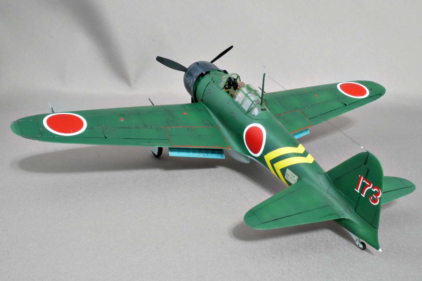 大日本帝国海軍 三菱 零式艦上戦闘機二二型 タミヤ 1/48 プラモデル製作手順 組立と塗装 製作記 完成写真